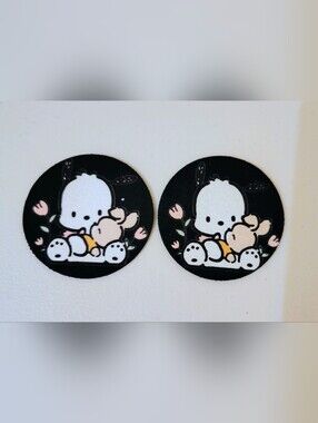 NEW Pochacco Car Coasters (Set Of 2)